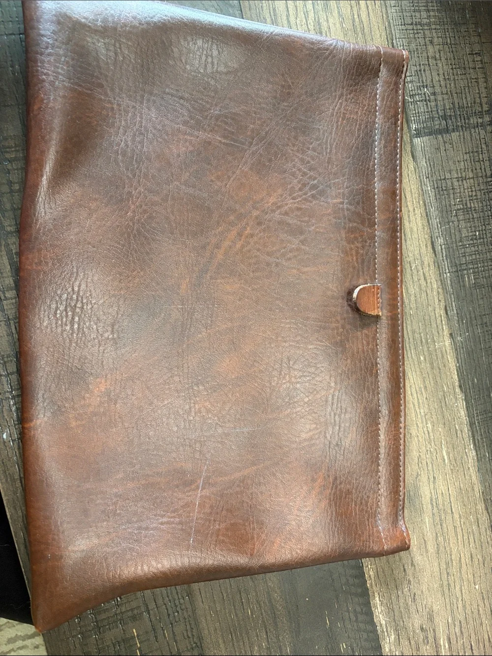Classic Brown Leather Laptop Sleeve - Sleek Professional Carry